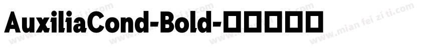 AuxiliaCond-Bold字体转换