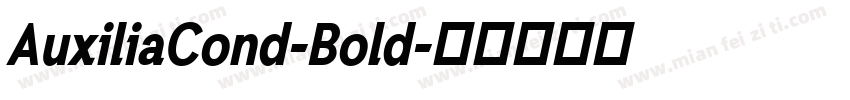 AuxiliaCond-Bold字体转换