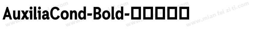 AuxiliaCond-Bold字体转换