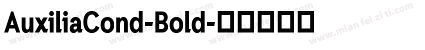 AuxiliaCond-Bold字体转换