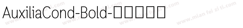 AuxiliaCond-Bold字体转换