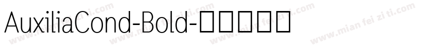 AuxiliaCond-Bold字体转换