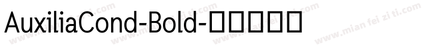 AuxiliaCond-Bold字体转换