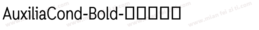 AuxiliaCond-Bold字体转换