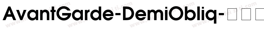AvantGarde-DemiObliq字体转换