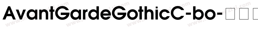 AvantGardeGothicC-bo字体转换