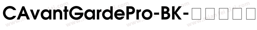 CAvantGardePro-BK字体转换