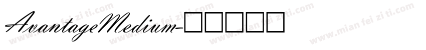 AvantageMedium字体转换