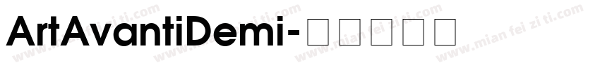 ArtAvantiDemi字体转换