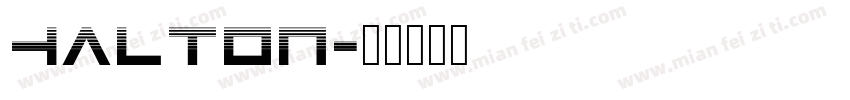 halton字体转换