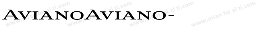 AvianoAviano字体转换