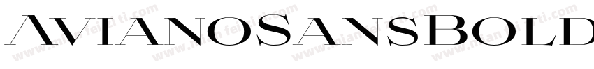 AvianoSansBold字体转换