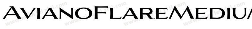 AvianoFlareMedium字体转换