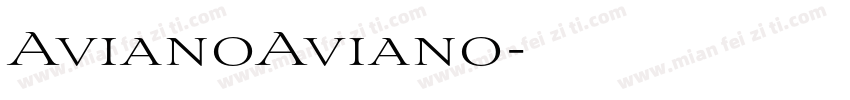 AvianoAviano字体转换
