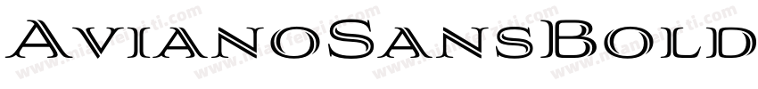 AvianoSansBold字体转换