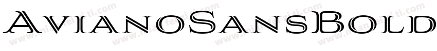 AvianoSansBold字体转换