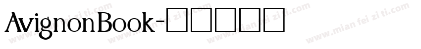 AvignonBook字体转换