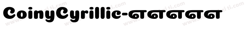 CoinyCyrillic字体转换