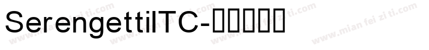 SerengettiITC字体转换