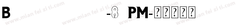 Bplettersquares-8aPM字体转换
