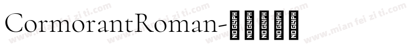 CormorantRoman字体转换