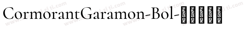 CormorantGaramon-Bol字体转换