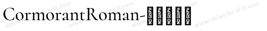 CormorantRoman字体转换