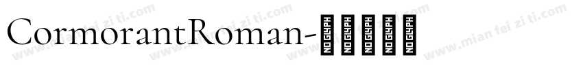 CormorantRoman字体转换