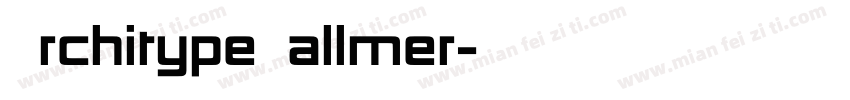 ArchitypeBallmer字体转换