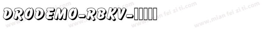 DroDemo-RBKV字体转换
