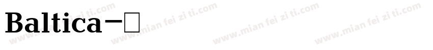 Baltica字体转换