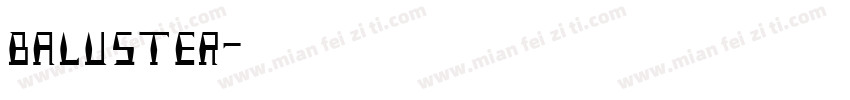 Baluster字体转换