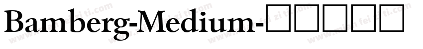 Bamberg-Medium字体转换