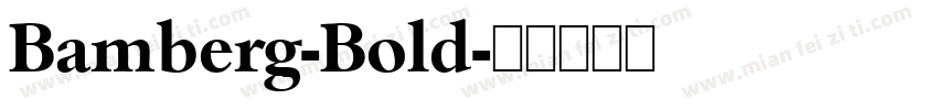 Bamberg-Bold字体转换