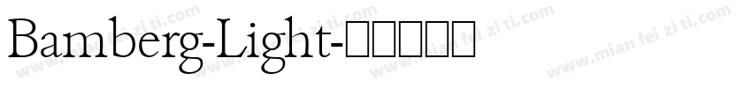 Bamberg-Light字体转换