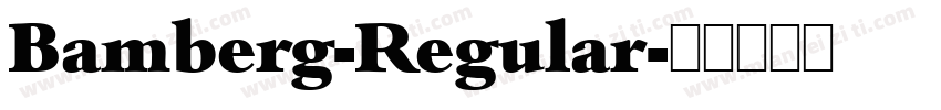 Bamberg-Regular字体转换