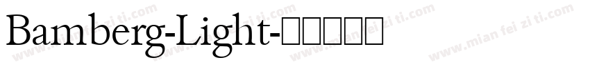 Bamberg-Light字体转换