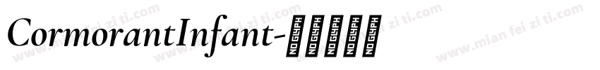 CormorantInfant字体转换