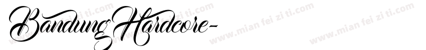 BandungHardcore字体转换