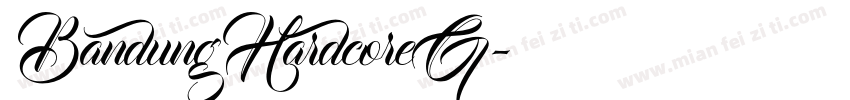 BandungHardcoreG字体转换