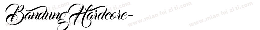 BandungHardcore字体转换