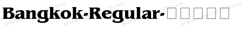 Bangkok-Regular字体转换