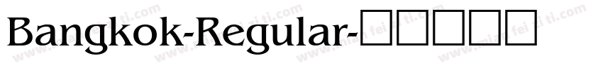 Bangkok-Regular字体转换