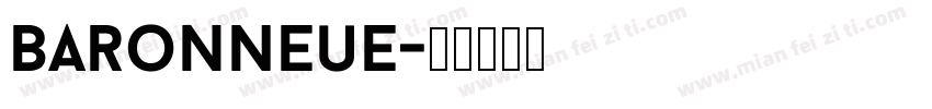 BaronNeue字体转换
