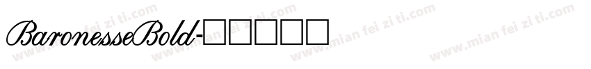 BaronesseBold字体转换