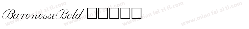 BaronesseBold字体转换
