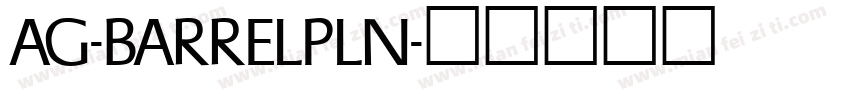 AG-BarrelPln字体转换