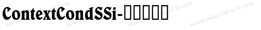 ContextCondSSi字体转换