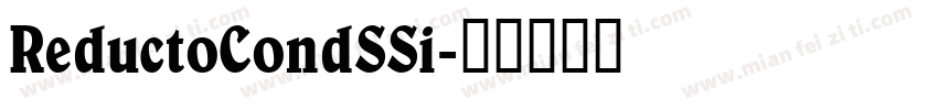 ReductoCondSSi字体转换