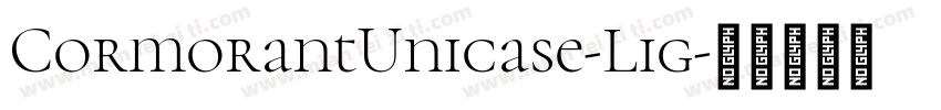 CormorantUnicase-Lig字体转换